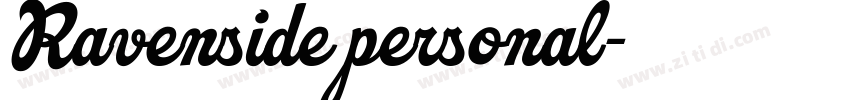 Ravenside personal字体转换